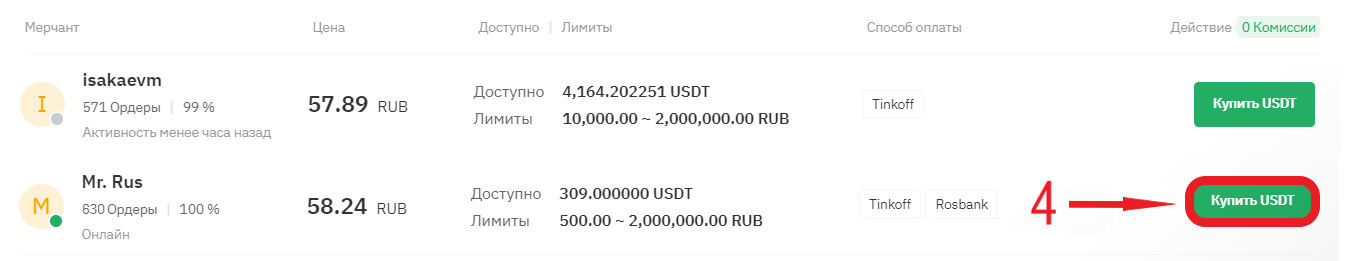 выбор продавца